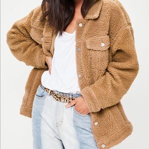 teddy bear trucker jacket